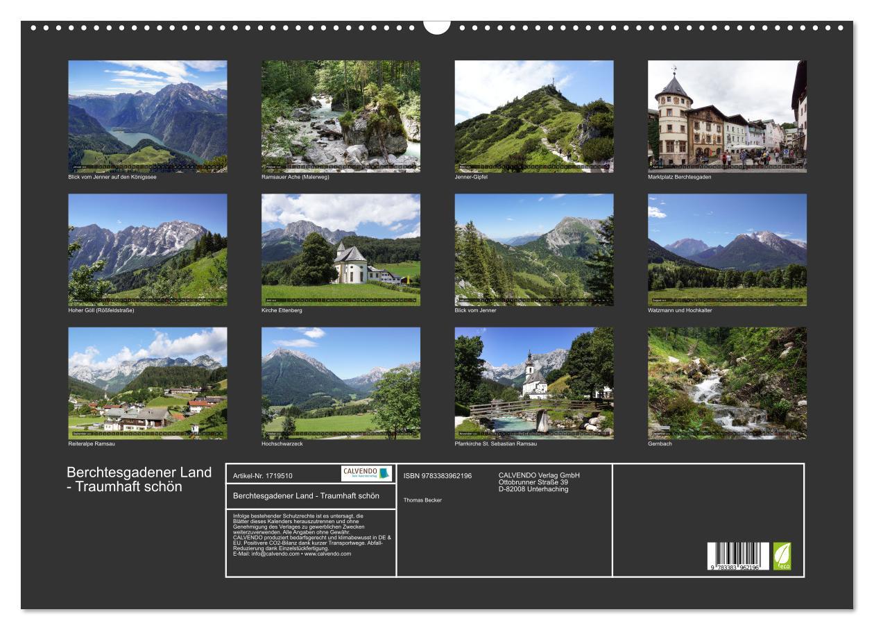 Bild: 9783383962196 | Berchtesgadener Land - Traumhaft schön (Wandkalender 2025 DIN A2...