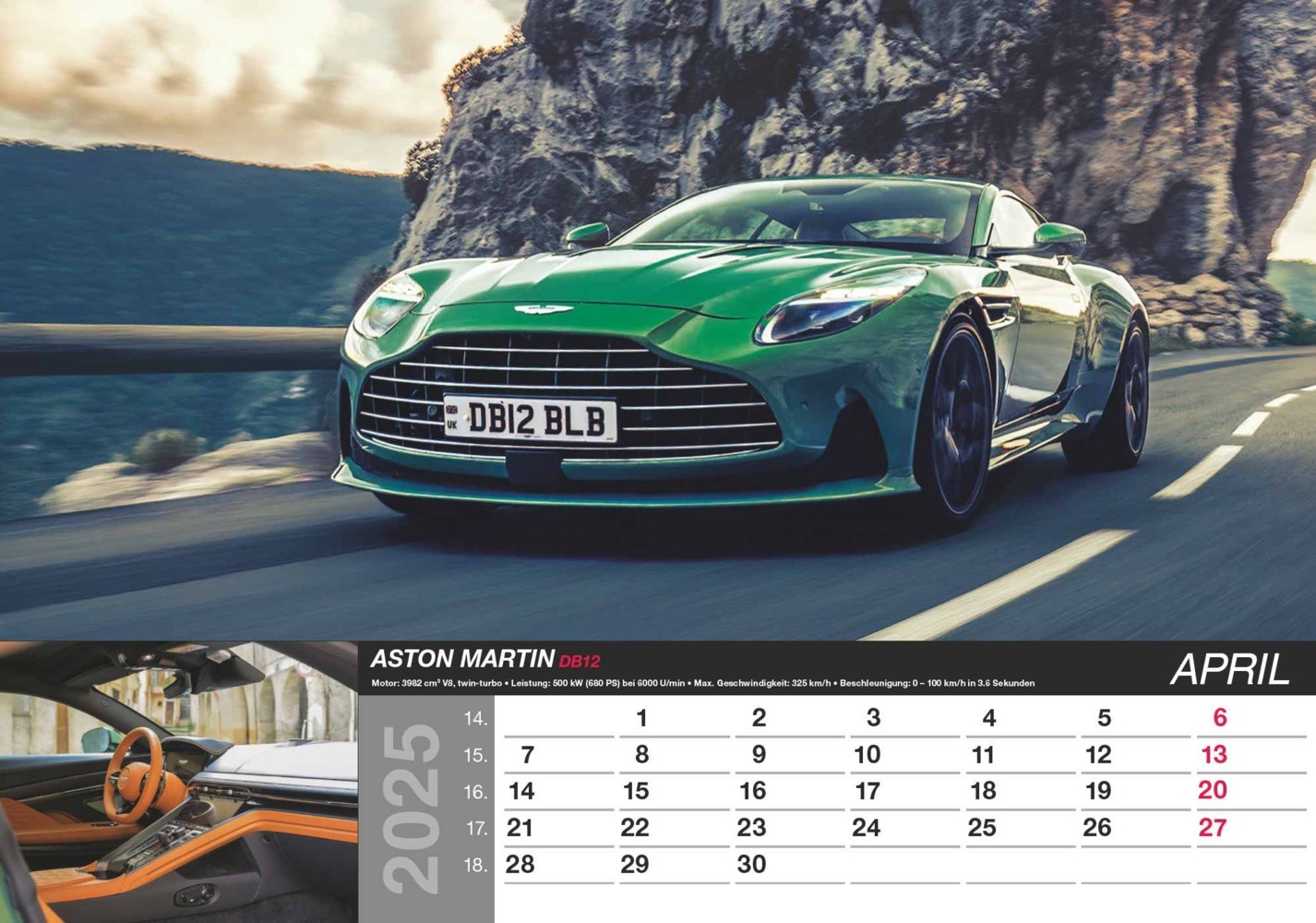 Bild: 4251732344115 | Alpha Edition - Fast Car 2025 Bildkalender, 48,5x34cm, Wandkalender...