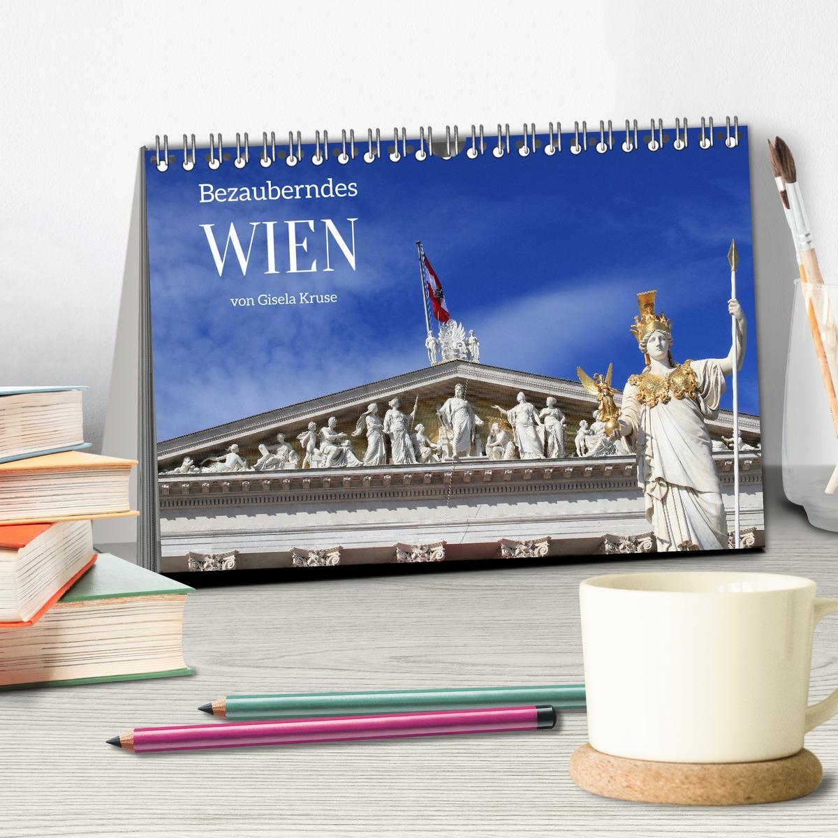 Bild: 9783457219843 | Bezauberndes Wien (Tischkalender 2025 DIN A5 quer), CALVENDO...