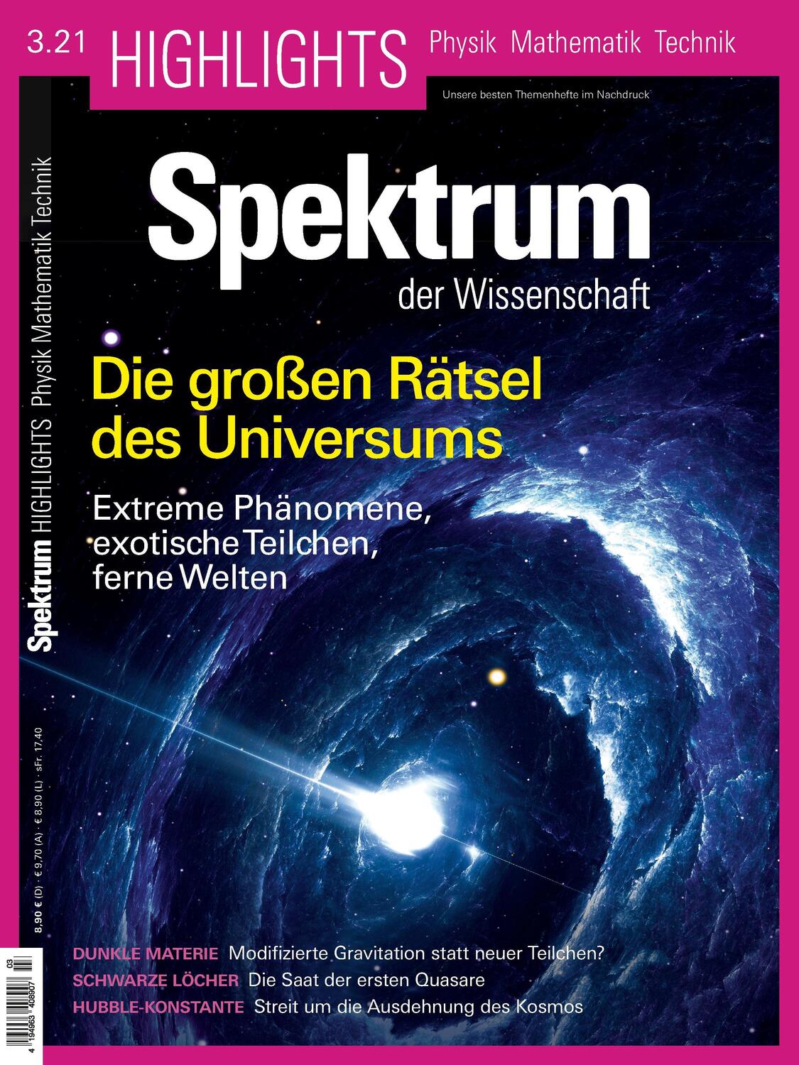 Cover: 9783958925250 | Die großen Rätsel des Universums | Taschenbuch | Spektrum Highlights