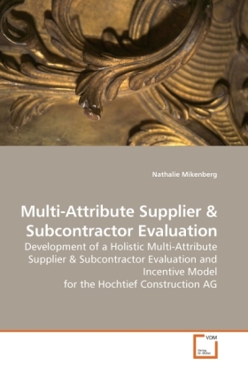 Cover: 9783639192070 | Multi-Attribute Supplier | Nathalie Mikenberg | Taschenbuch | Englisch