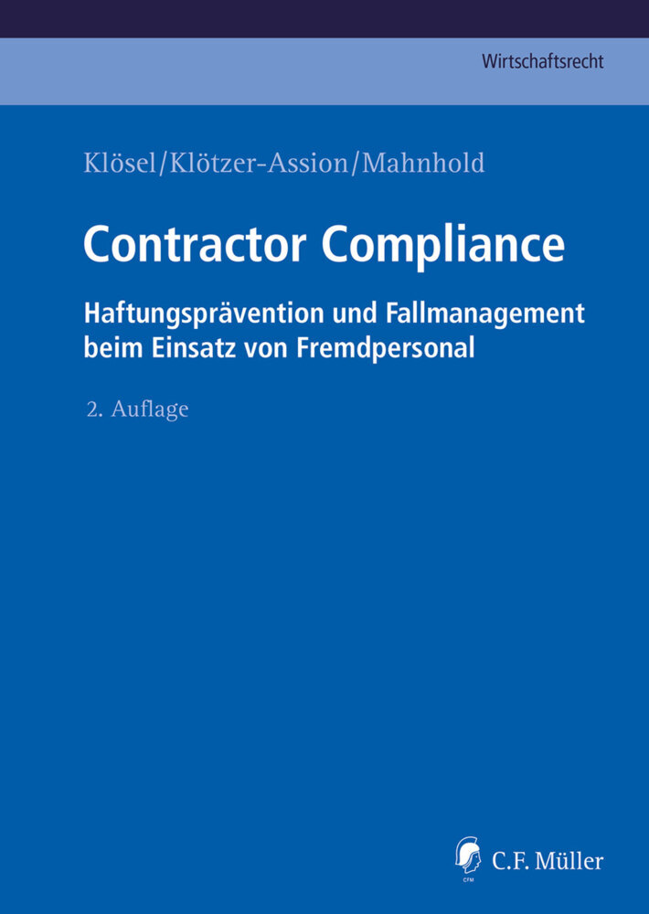 Cover: 9783811459564 | Contractor Compliance | Jannis Kamann (u. a.) | Buch | 495 S. | 2023