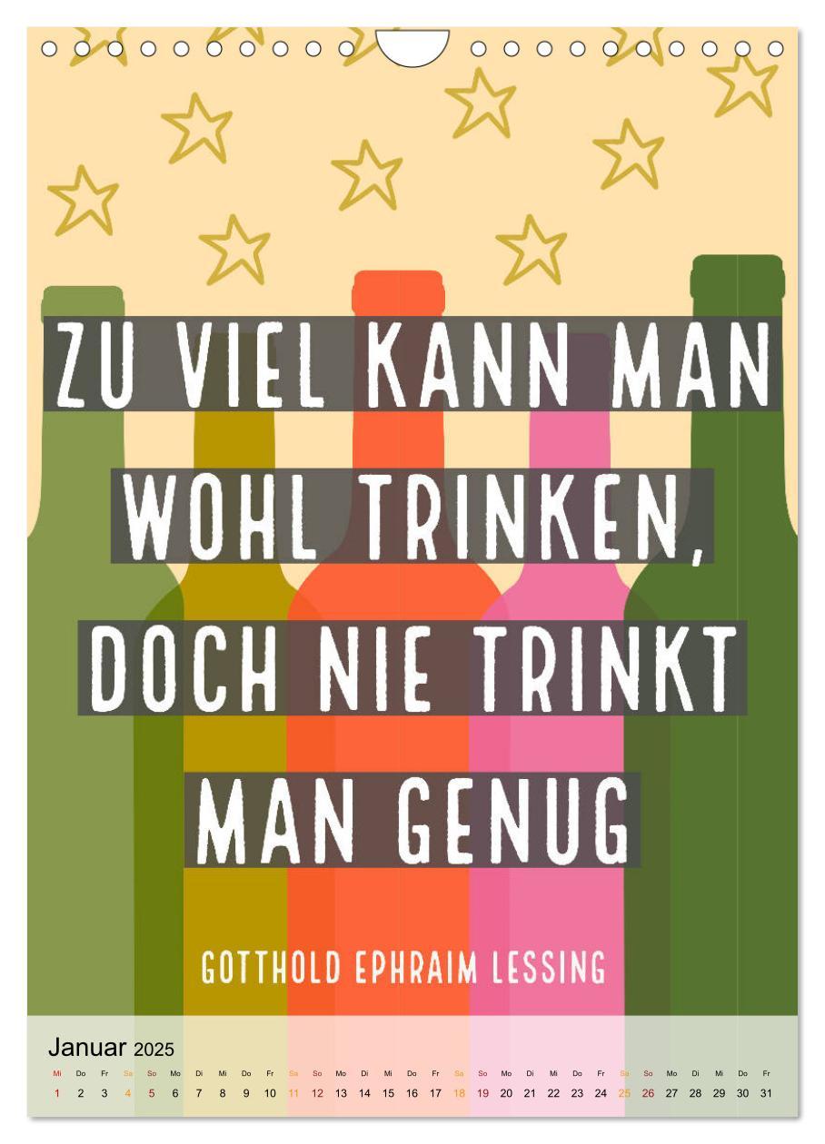 Bild: 9783435948307 | Dichter als Goethe - Der literarische Alkohol-Kalender...