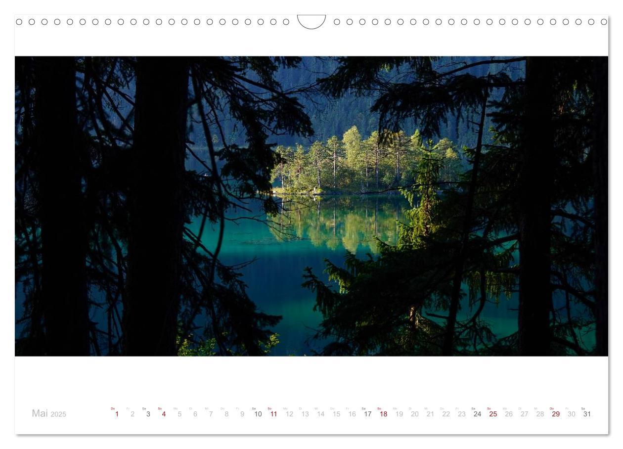 Bild: 9783435587766 | Unterwegs am Eibsee (Wandkalender 2025 DIN A3 quer), CALVENDO...