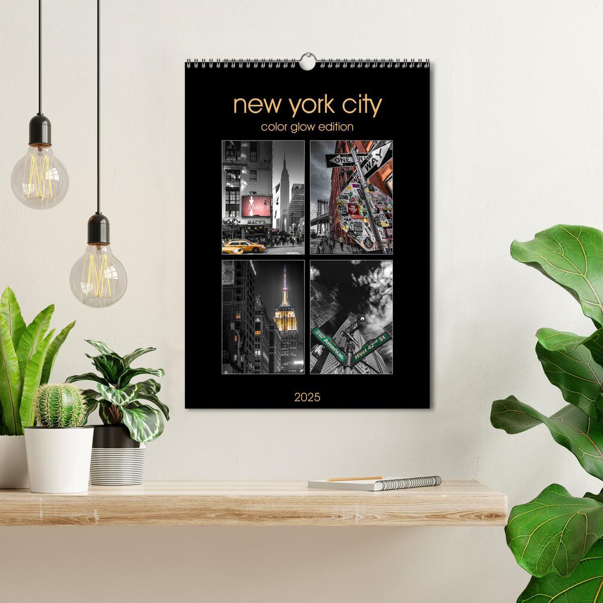 Bild: 9783435971176 | New York City - Color Glow Edition (Wandkalender 2025 DIN A3 hoch),...