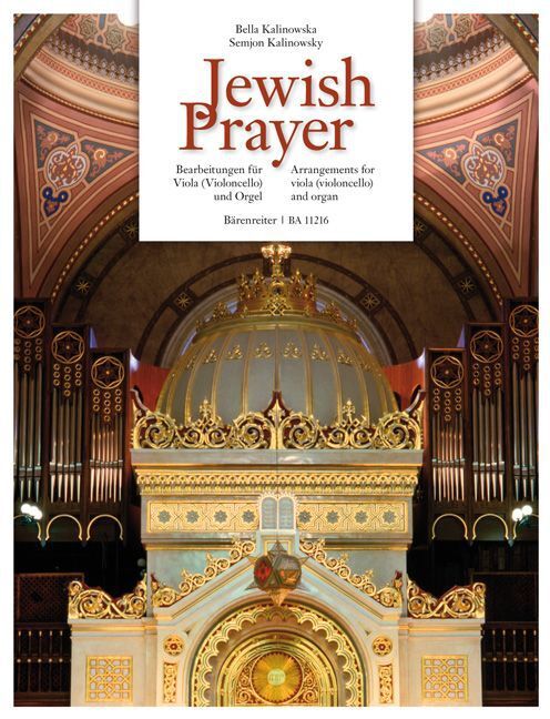 Cover: 9790006543762 | Jewish Prayer | Werke arrangiert für Viola (Violoncello) und Orgel