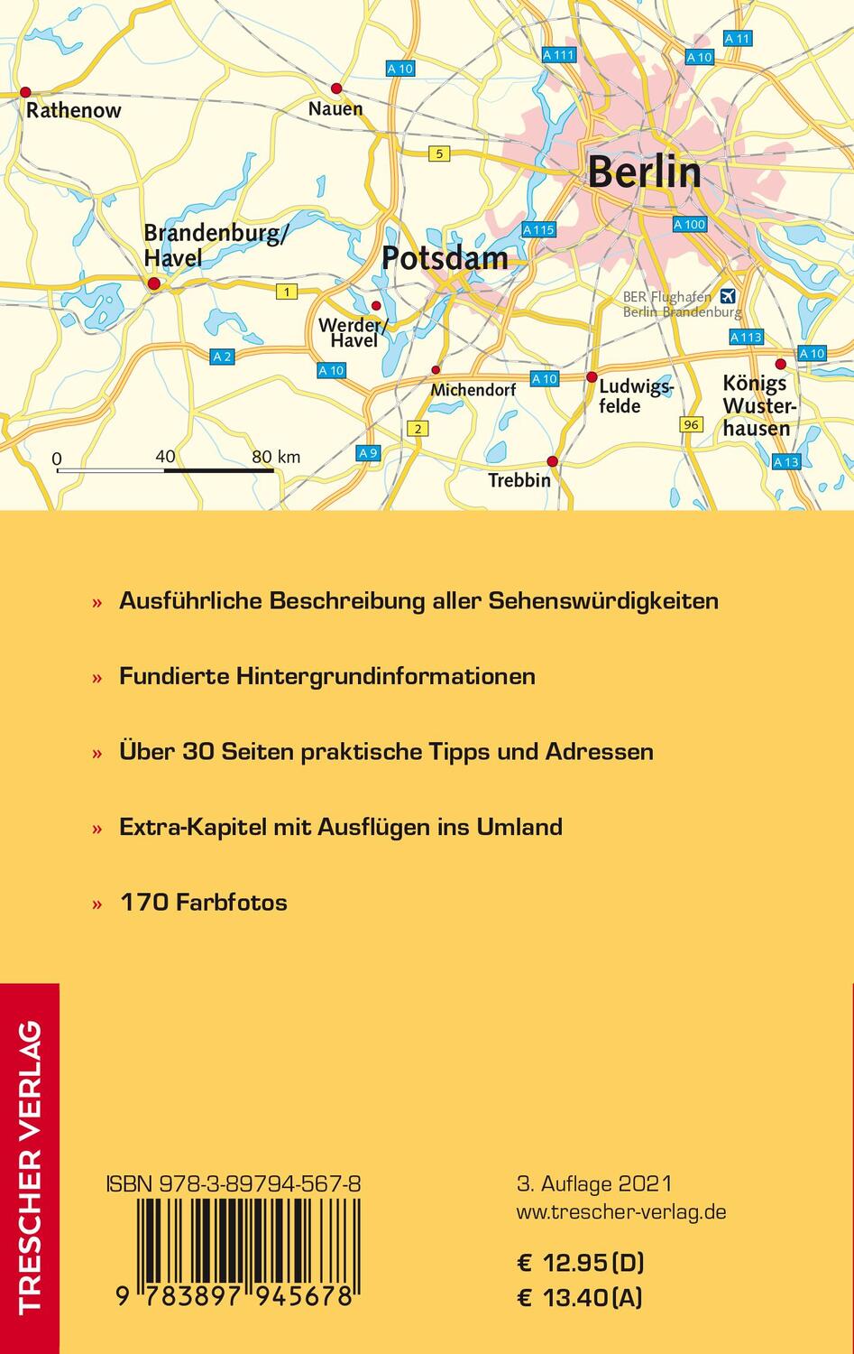 Rückseite: 9783897945678 | Reiseführer Potsdam | Kristine Jaath | Taschenbuch | 240 S. | Deutsch