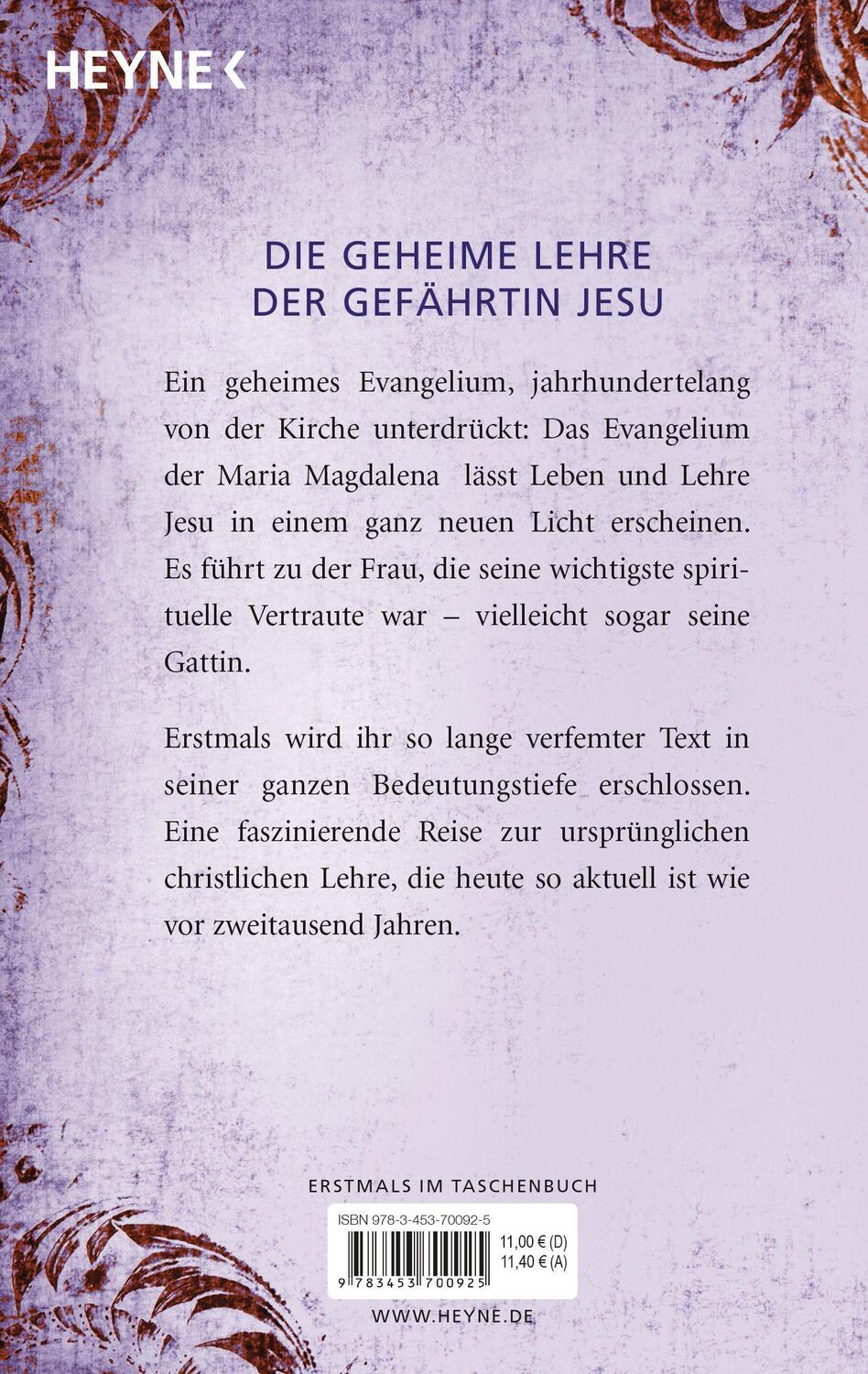 Bild: 9783453700925 | Evangelium der Maria Magdalena | Jean-Yves Leloup | Taschenbuch | 2008
