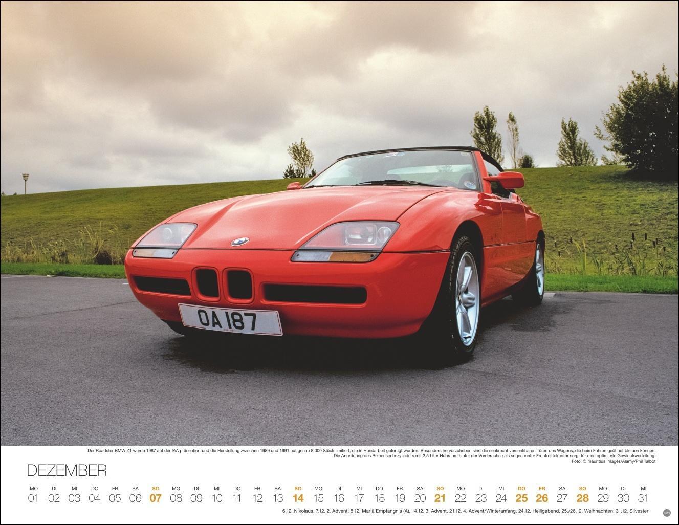 Bild: 9783756405169 | Legendäre Autos Posterkalender 2025 | Heye | Kalender | Spiralbindung