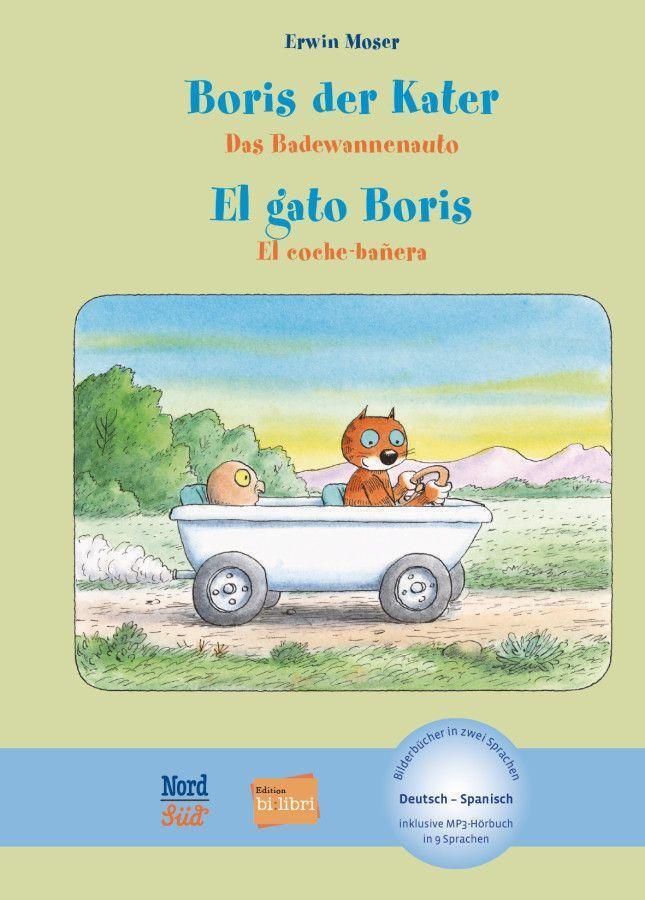 Cover: 9783190696208 | Boris der Kater - Das Badewannenauto. Deutsch-Spanisch | Erwin Moser