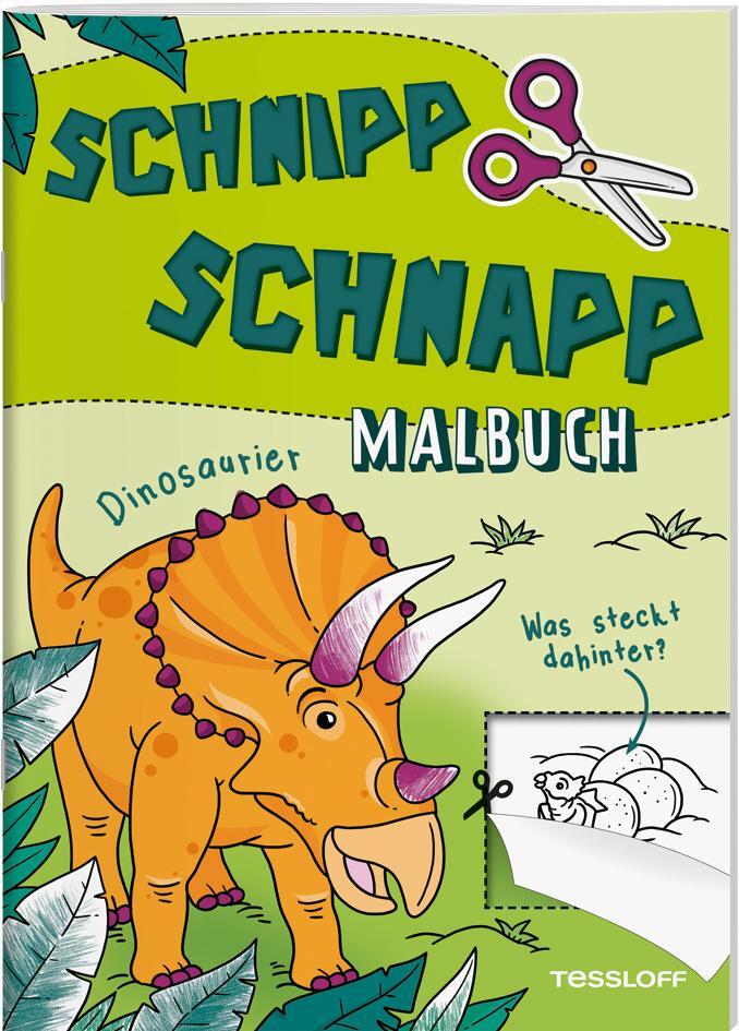 Cover: 9783788645793 | Schnipp Schnapp Malbuch. Dinosaurier. Was steckt dahinter? | Broschüre