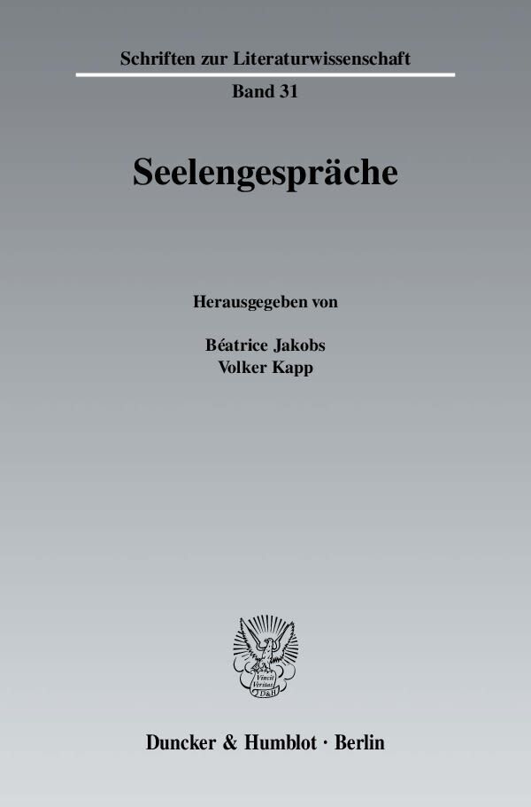 Cover: 9783428129140 | Seelengespräche. | Béatrice Jakobs (u. a.) | Taschenbuch | 289 S.