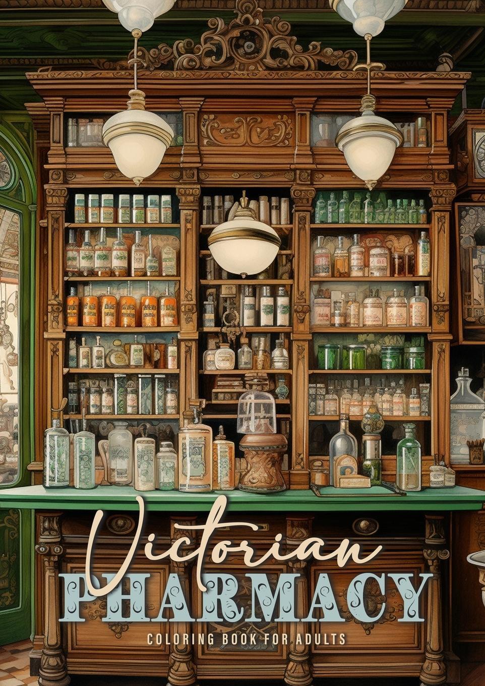 Cover: 9783758445965 | Victorian Pharmacy Coloring Book for Adults | Monsoon Publishing