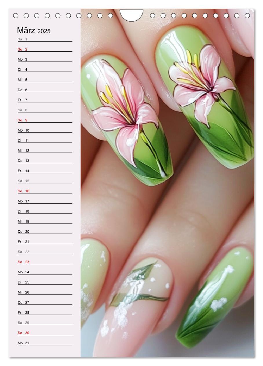 Bild: 9783457205686 | Nageldesign. Außergewöhnliche Fingernägel (Wandkalender 2025 DIN A4...