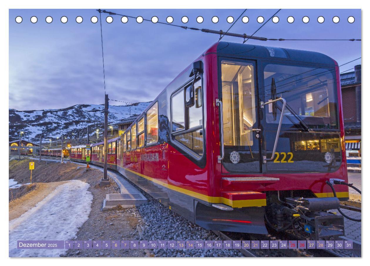 Bild: 9783457140468 | Im Zug durch Schweizer Berge (Tischkalender 2025 DIN A5 quer),...