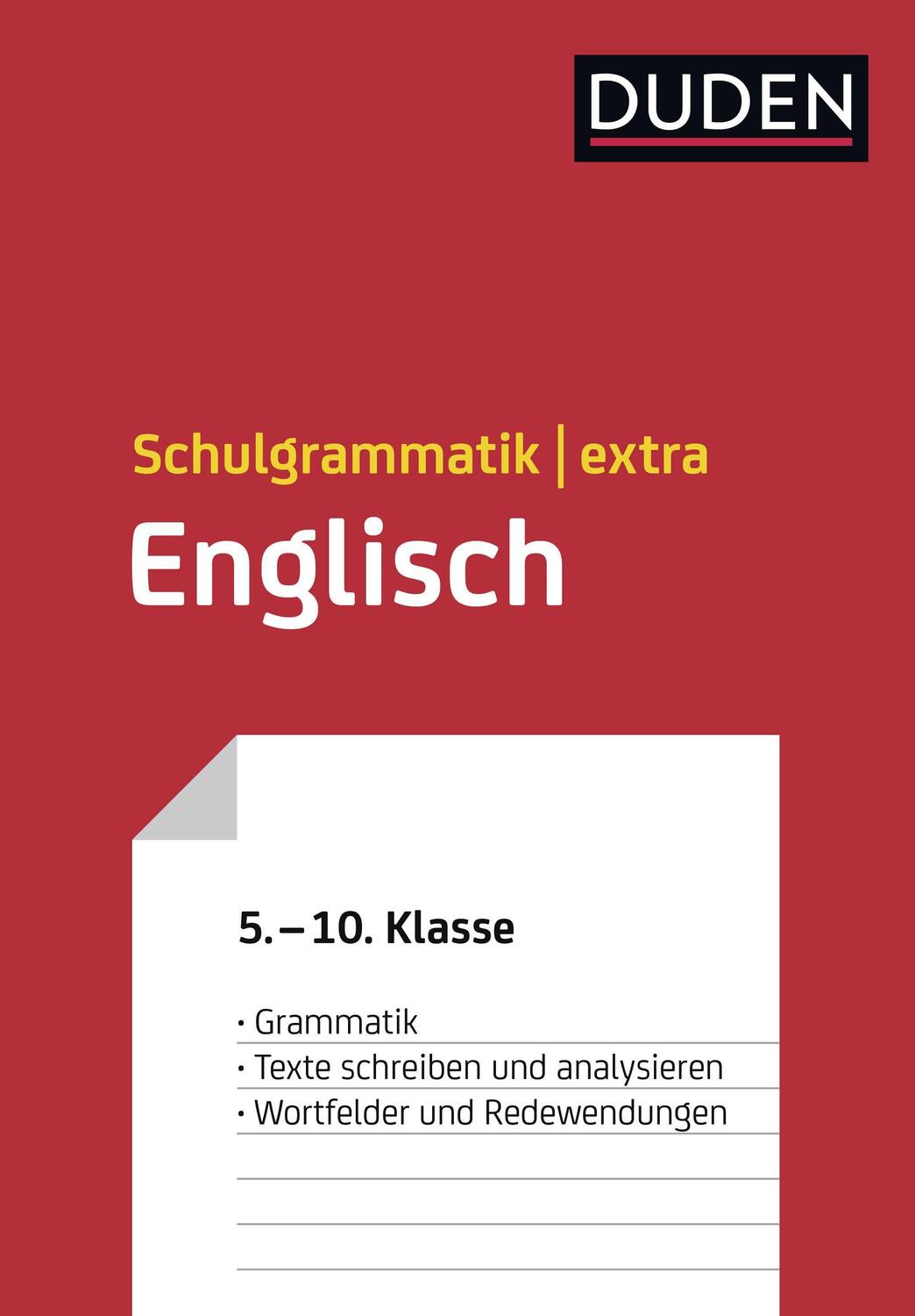 Cover: 9783411720040 | Duden Schulgrammatik extra - Englisch | Schmitz-Wensch (u. a.) | Buch