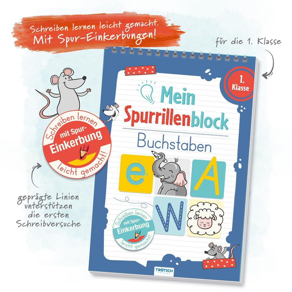 Bild: 9783965523494 | Trötsch Mein Spurrillenblock Buchstaben Übungsbuch | KG | Taschenbuch