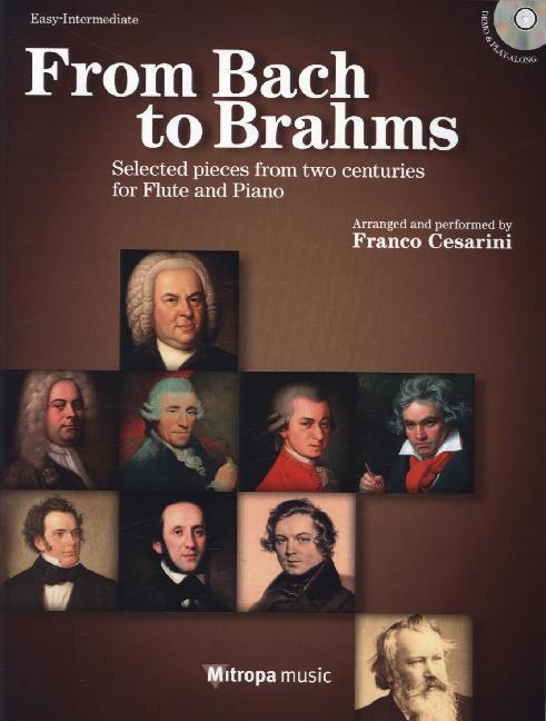 Cover: 9790035226384 | From Bach to Brahms, für Querflöte und Klavier, m. Audio-CD | Bach