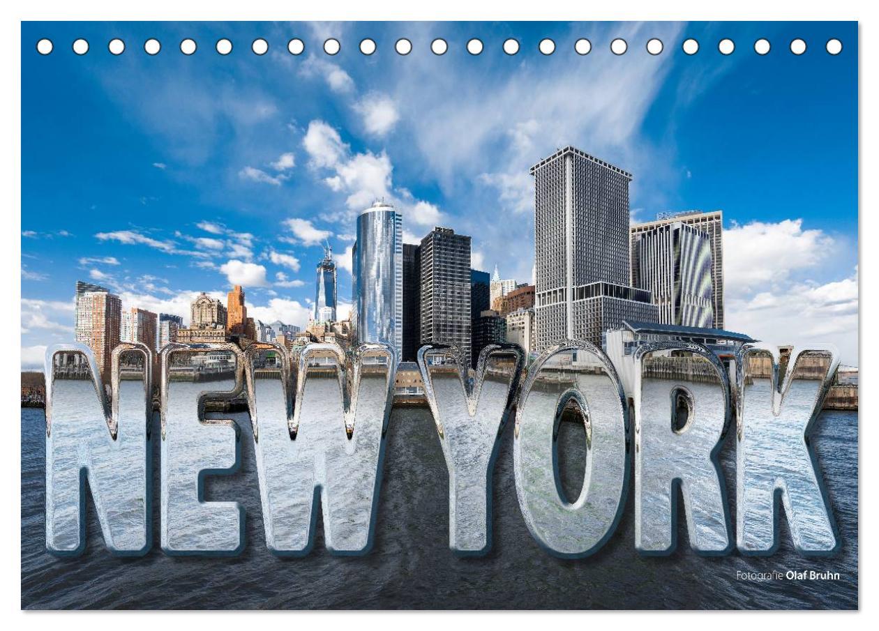 Cover: 9783435762514 | New York (Tischkalender 2025 DIN A5 quer), CALVENDO Monatskalender