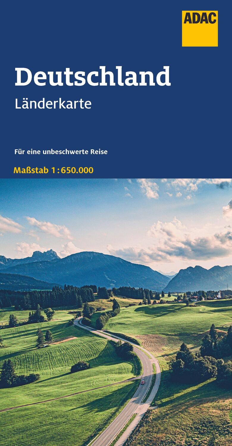 Cover: 9783826422867 | ADAC Länderkarte Deutschland 1:650.000 | (Land-)Karte | Deutsch | 2023