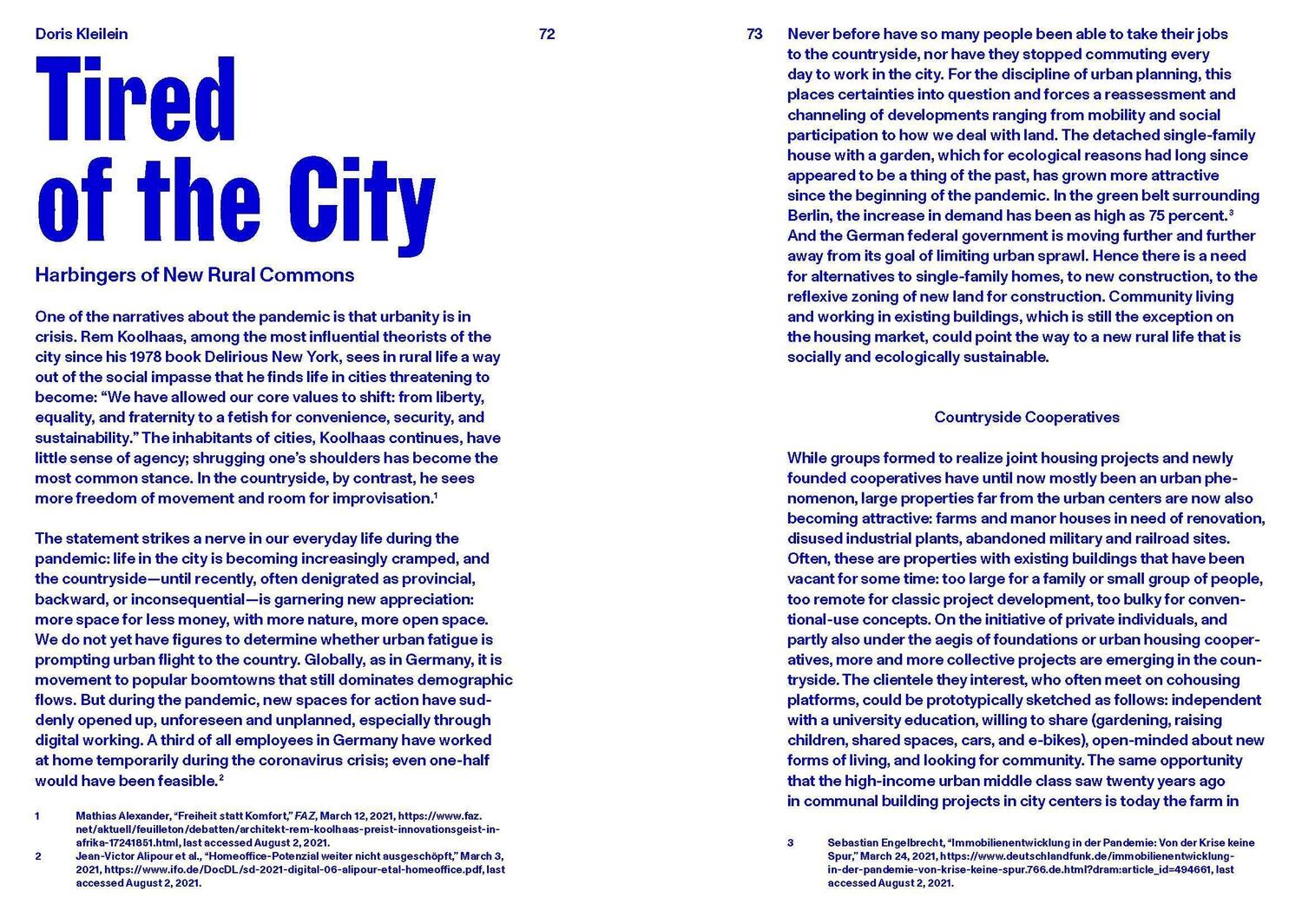 Bild: 9783868597103 | Post-pandemic Urbanism | Doris Kleilein (u. a.) | Taschenbuch | 192 S.