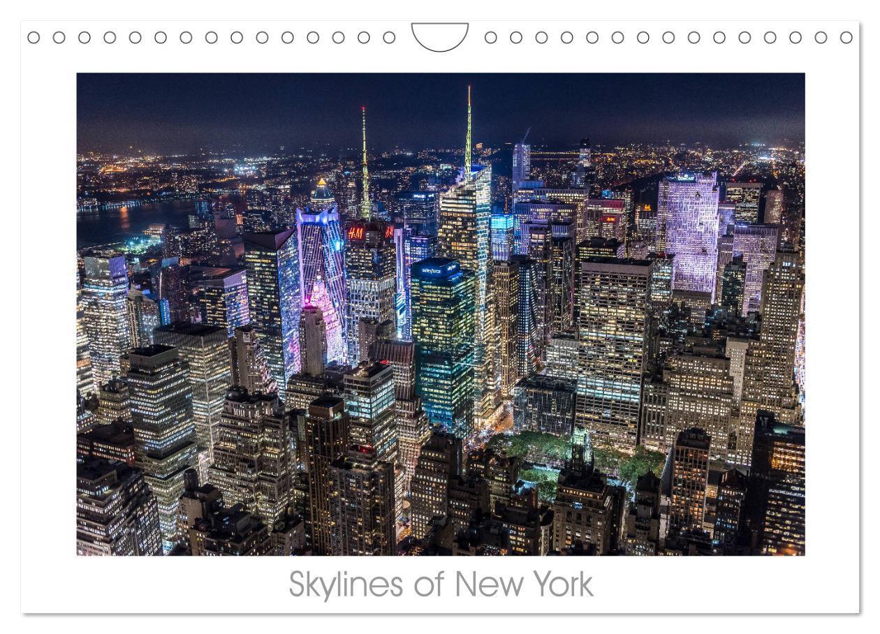 Cover: 9783383049934 | Skylines of New York (Wandkalender 2024 DIN A4 quer), CALVENDO...