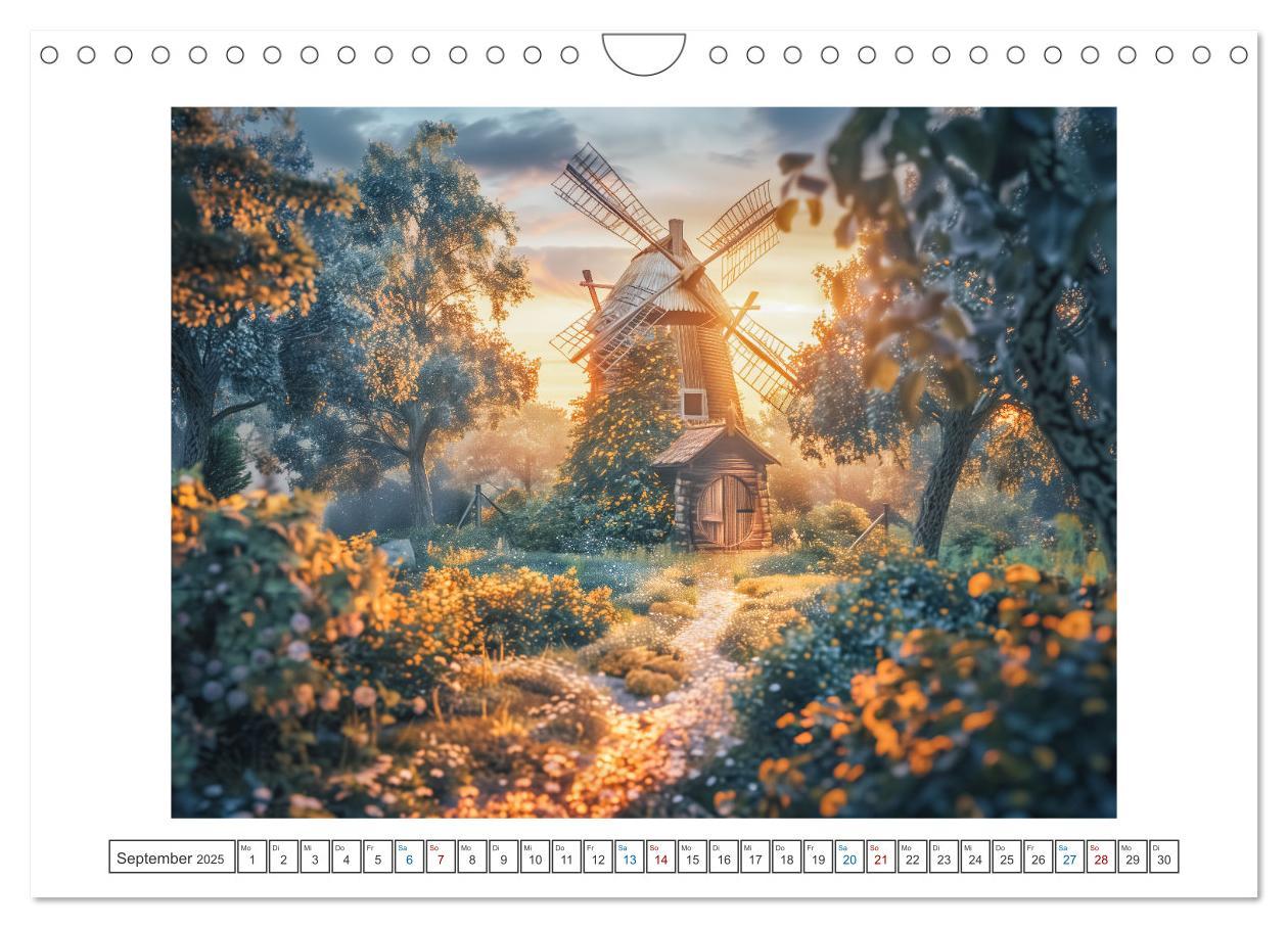 Bild: 9783383801563 | Im Reich der Windmühlen (Wandkalender 2025 DIN A4 quer), CALVENDO...