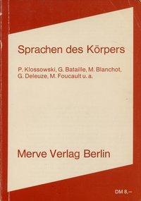 Cover: 9783883960029 | Sprachen des Körpers | Klossowski | Taschenbuch | 119 S. | Deutsch