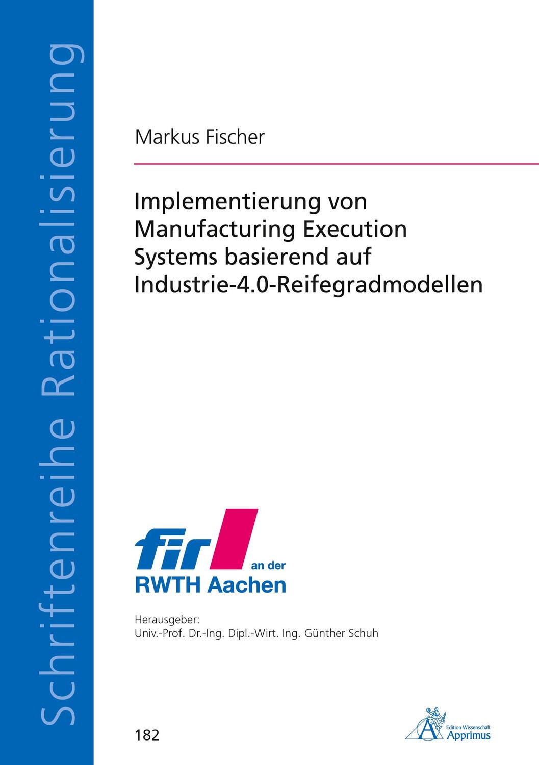 Cover: 9783985550487 | Implementierung von Manufacturing Execution Systems basierend auf...