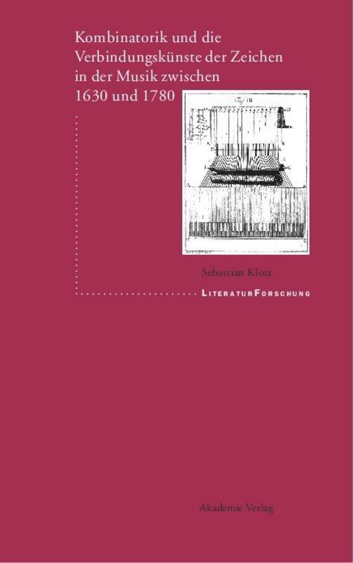 Cover: 9783050037653 | Kombinatorik und die Verbindungskünste der Zeichen in der Musik...