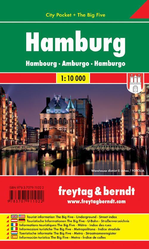 Cover: 9783707911022 | Hamburg 1 : 10 000 City Pocket | (Land-)Karte | Deutsch | 2008