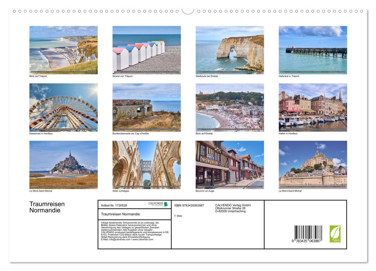 Bild: 9783435063987 | Traumreisen Normandie (Wandkalender 2025 DIN A2 quer), CALVENDO...