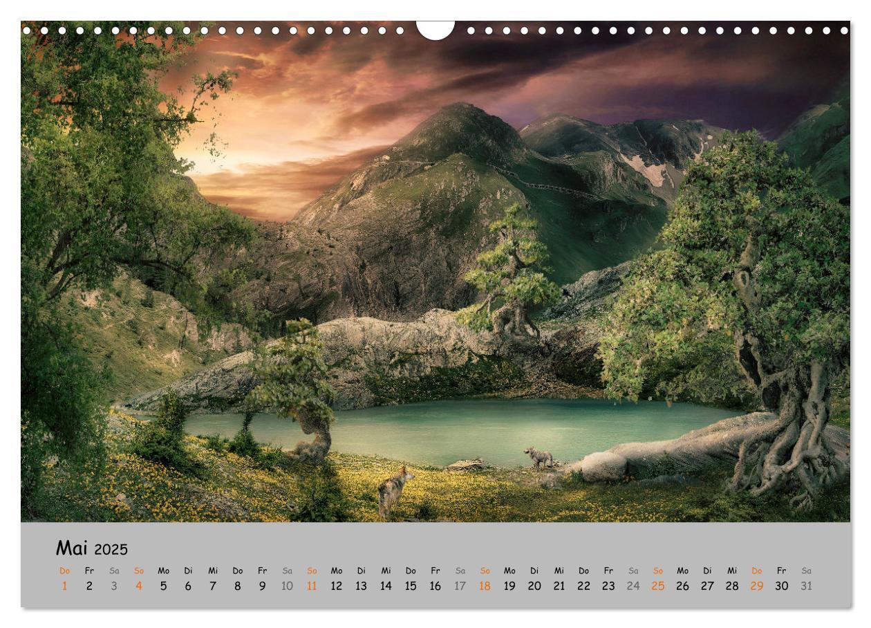 Bild: 9783435079797 | Der lange Weg der Wölfe (Wandkalender 2025 DIN A3 quer), CALVENDO...