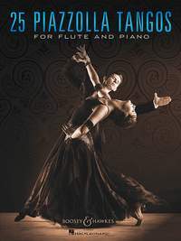Cover: 9790051108084 | 25 Piazzolla Tangos | For Flute and Piano | Boosey and Hawkes