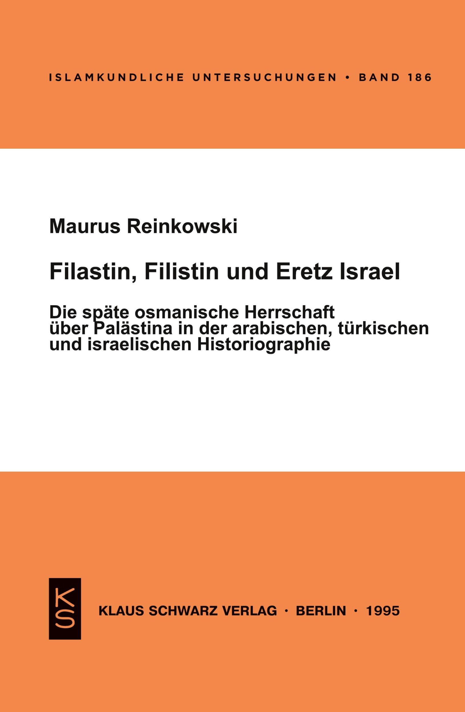 Cover: 9783879972425 | Filastin, Filistin und Eretz Israel | Maurus Reinkowski | Taschenbuch