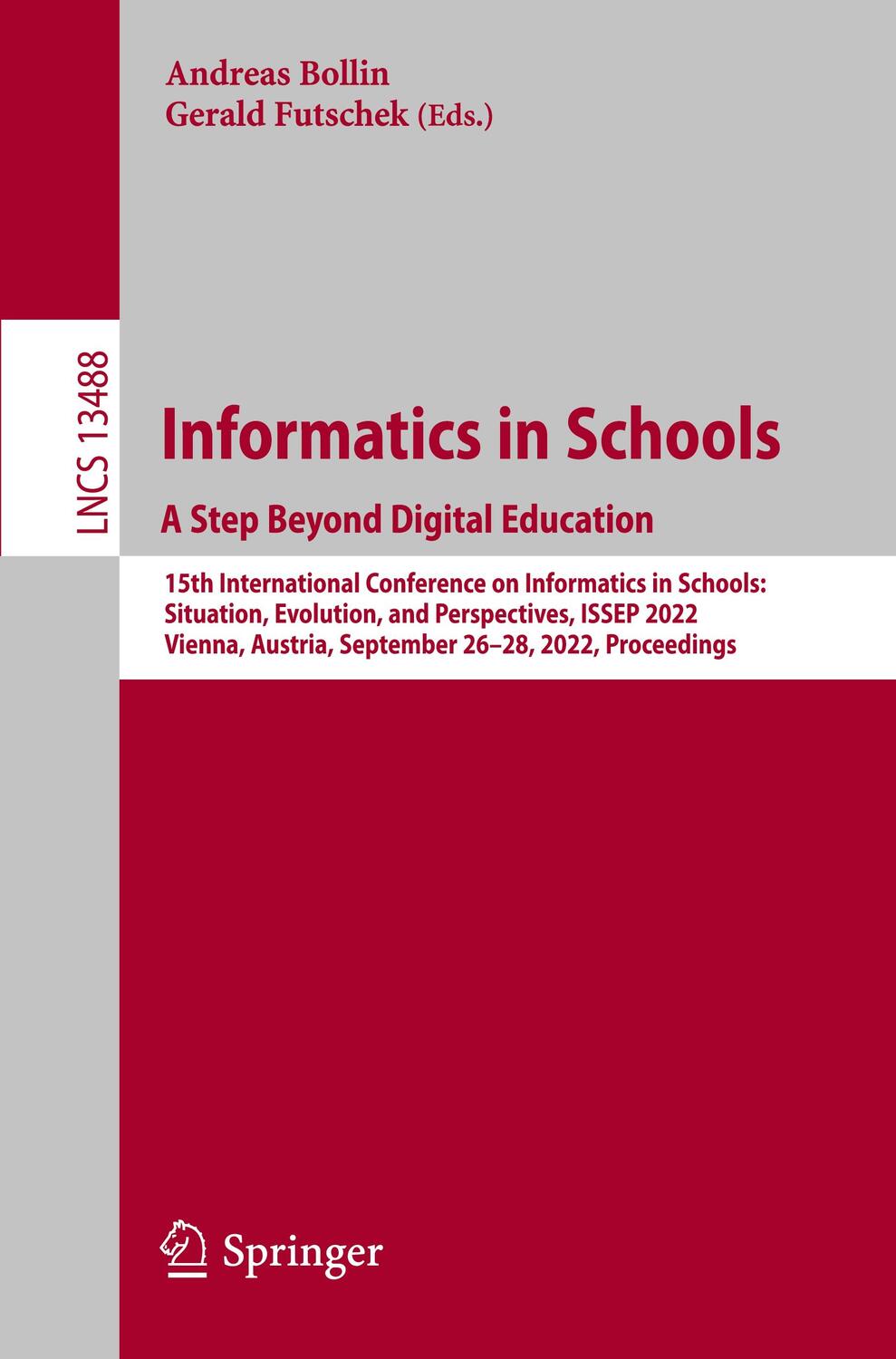 Cover: 9783031158506 | Informatics in Schools. A Step Beyond Digital Education | Taschenbuch