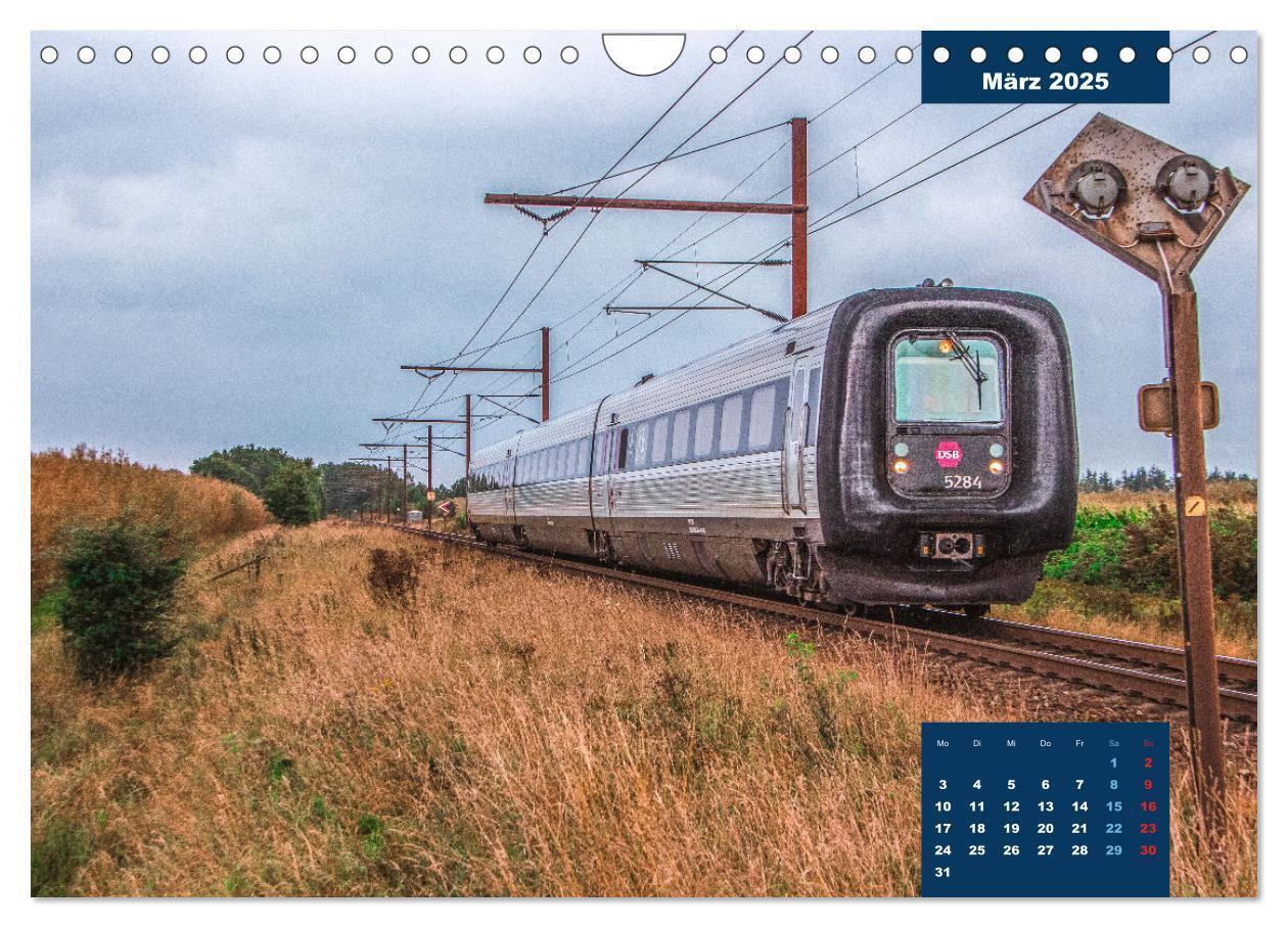 Bild: 9783435002801 | Dänische Eisenbahnen (Wandkalender 2025 DIN A4 quer), CALVENDO...