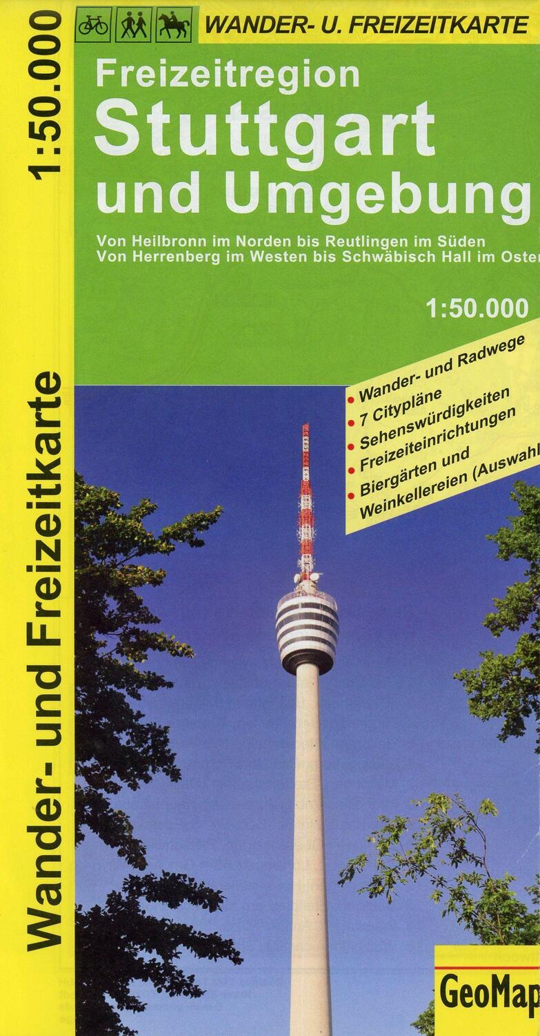 Cover: 9783933671974 | Freizeitregion Stuttgart und Umgebung 1 : 50 000. Wander- und...