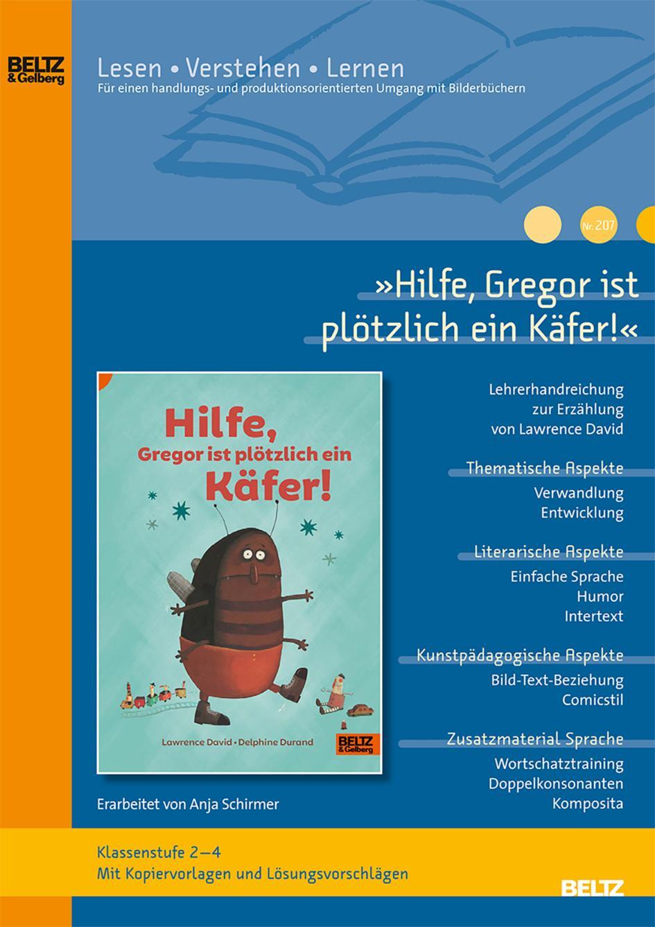 Cover: 9783407720122 | »Hilfe, Gregor ist plötzlich ein Käfer!« im Unterricht | Anja Schirmer