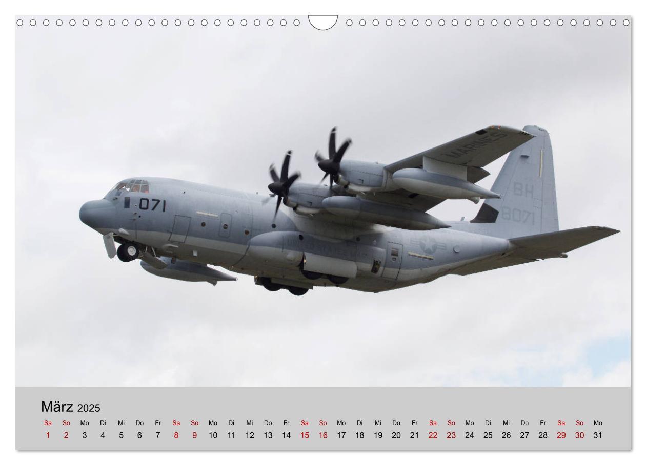 Bild: 9783435375417 | Transportflugzeug C-130 Hercules (Wandkalender 2025 DIN A3 quer),...