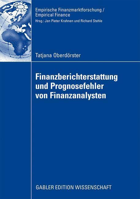 Cover: 9783834915429 | Finanzberichterstattung und Prognosefehler von Finanzanalysten | Buch