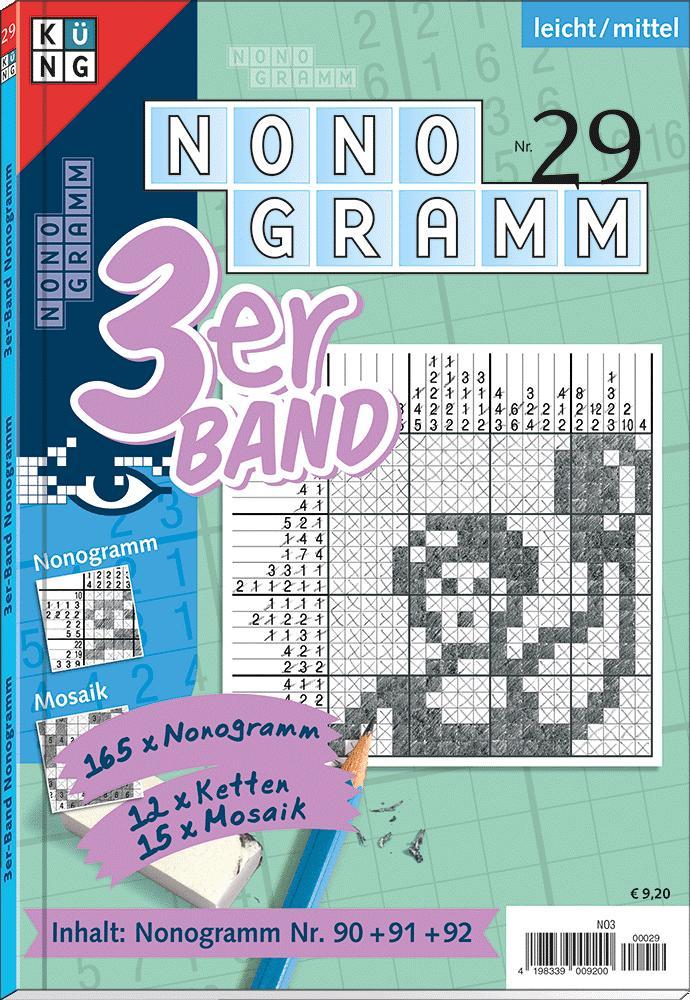 Cover: 9783905573718 | Nonogramm 3er-Band Nr. 29 | Rätsel fürs Auge | Conceptis Puzzles