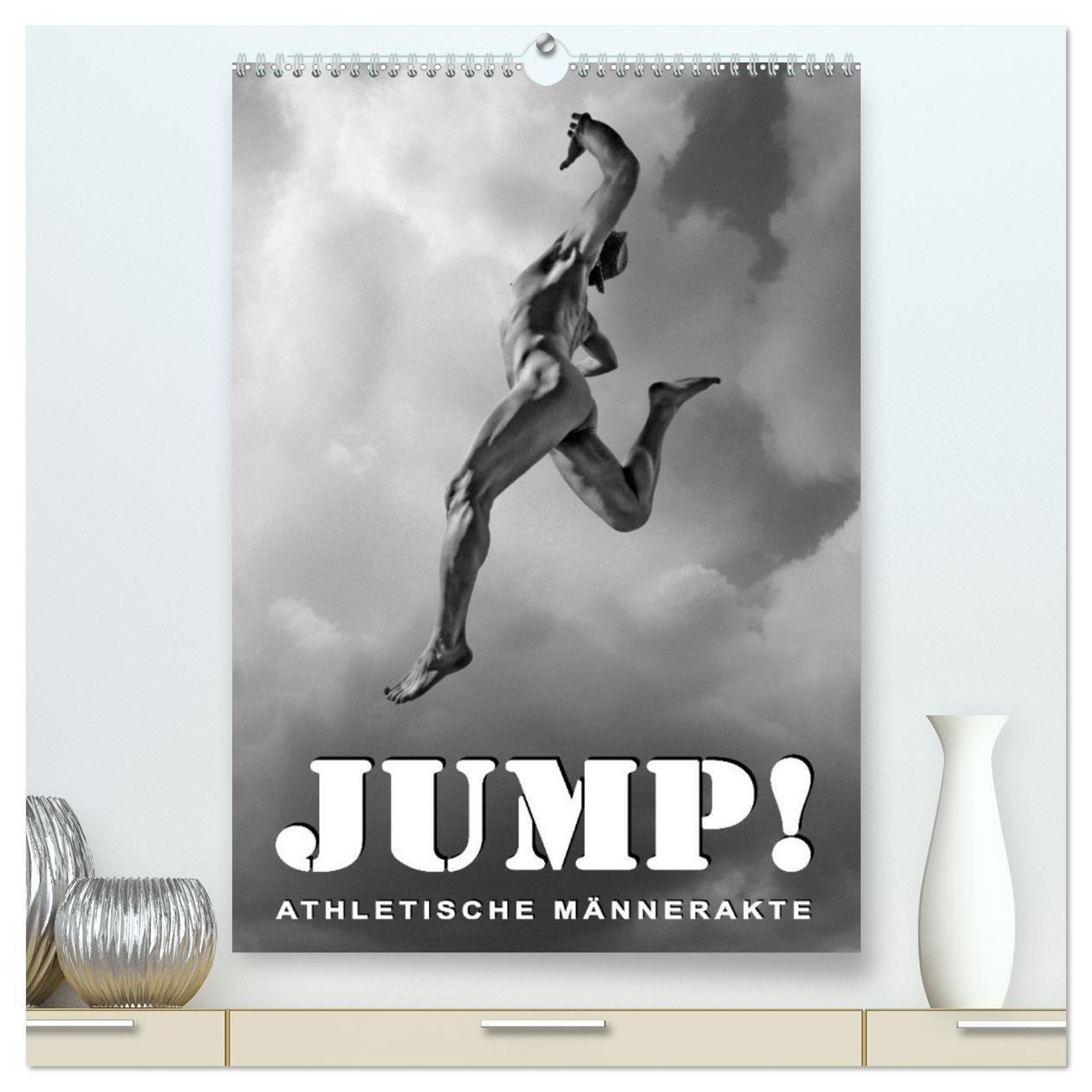 Cover: 9783675698093 | JUMP! ATHLETISCHE MÄNNERAKTE (hochwertiger Premium Wandkalender...