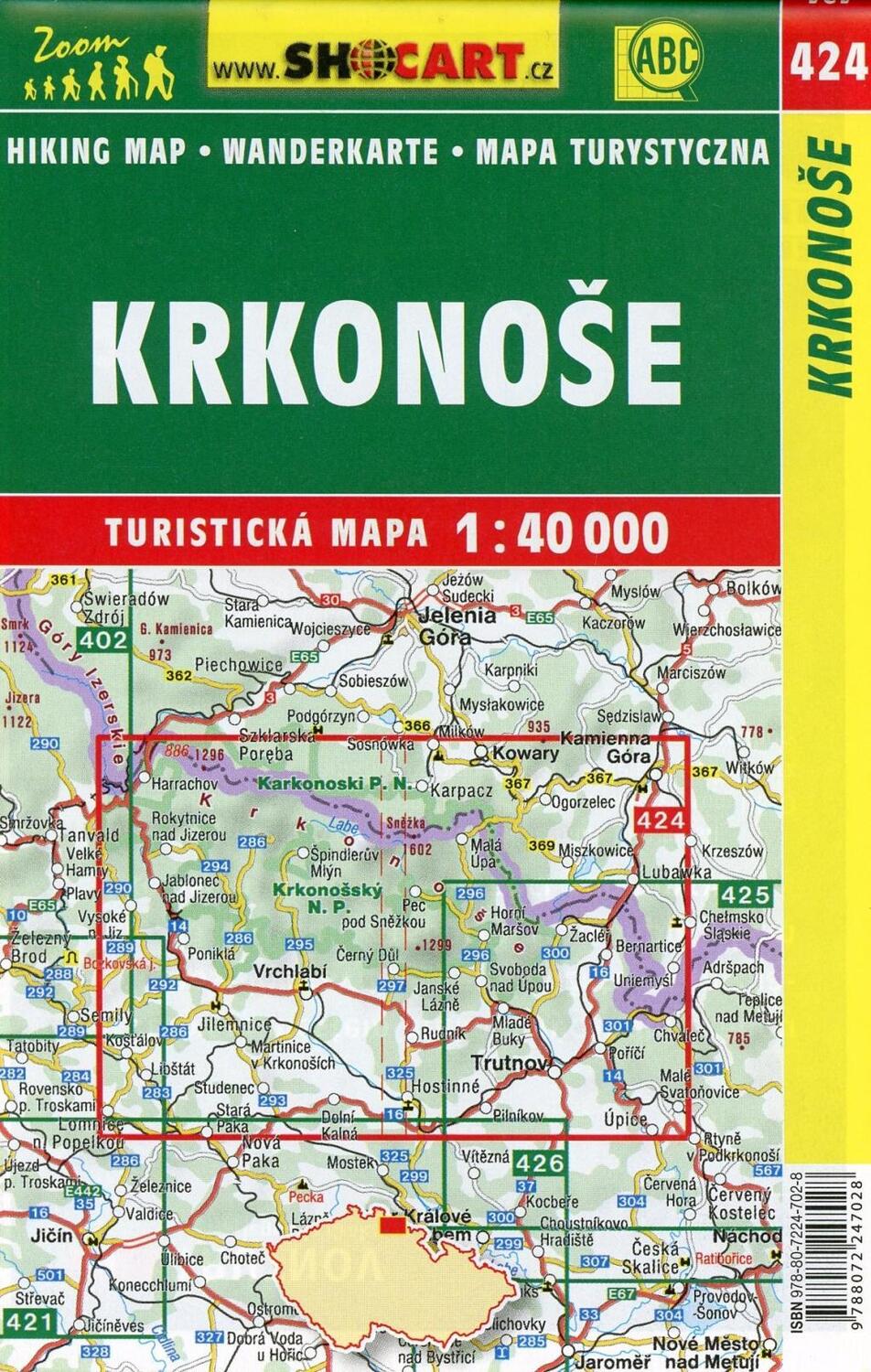 Bild: 9788072247028 | Wanderkarte Tschechien Krkonose | Turisticke Mapy Cesko | (Land-)Karte