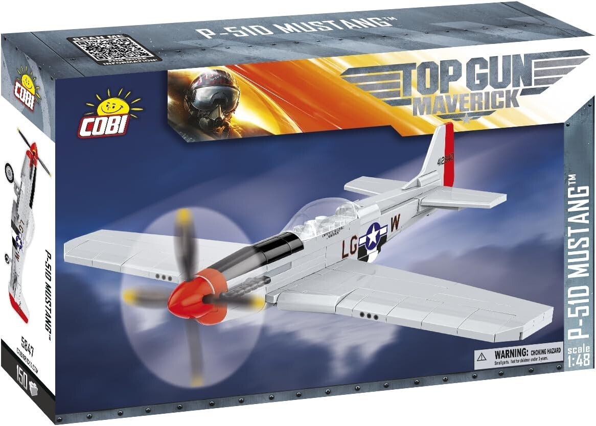 Cover: 5902251058470 | COBI Top Gun Maverick 5847 - P-51D Mustang, Film-Flugzeug, Bausatz...