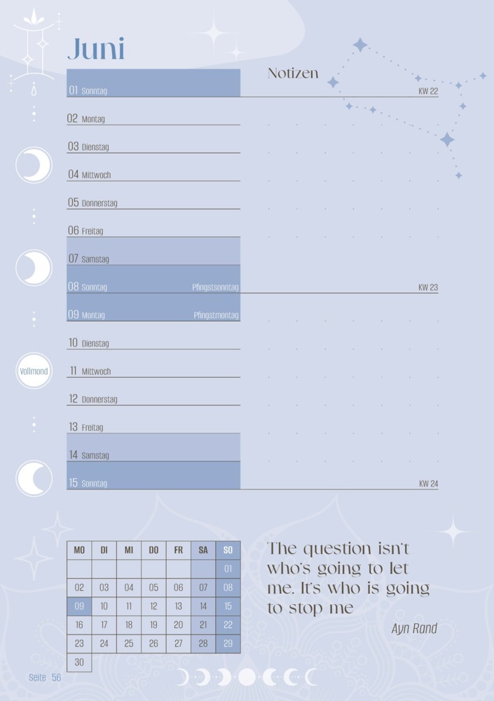 Bild: 9783982606804 | Visions in Time Flow | Kreativtagebuch &amp; Planer 2025 | Thomas Bunz