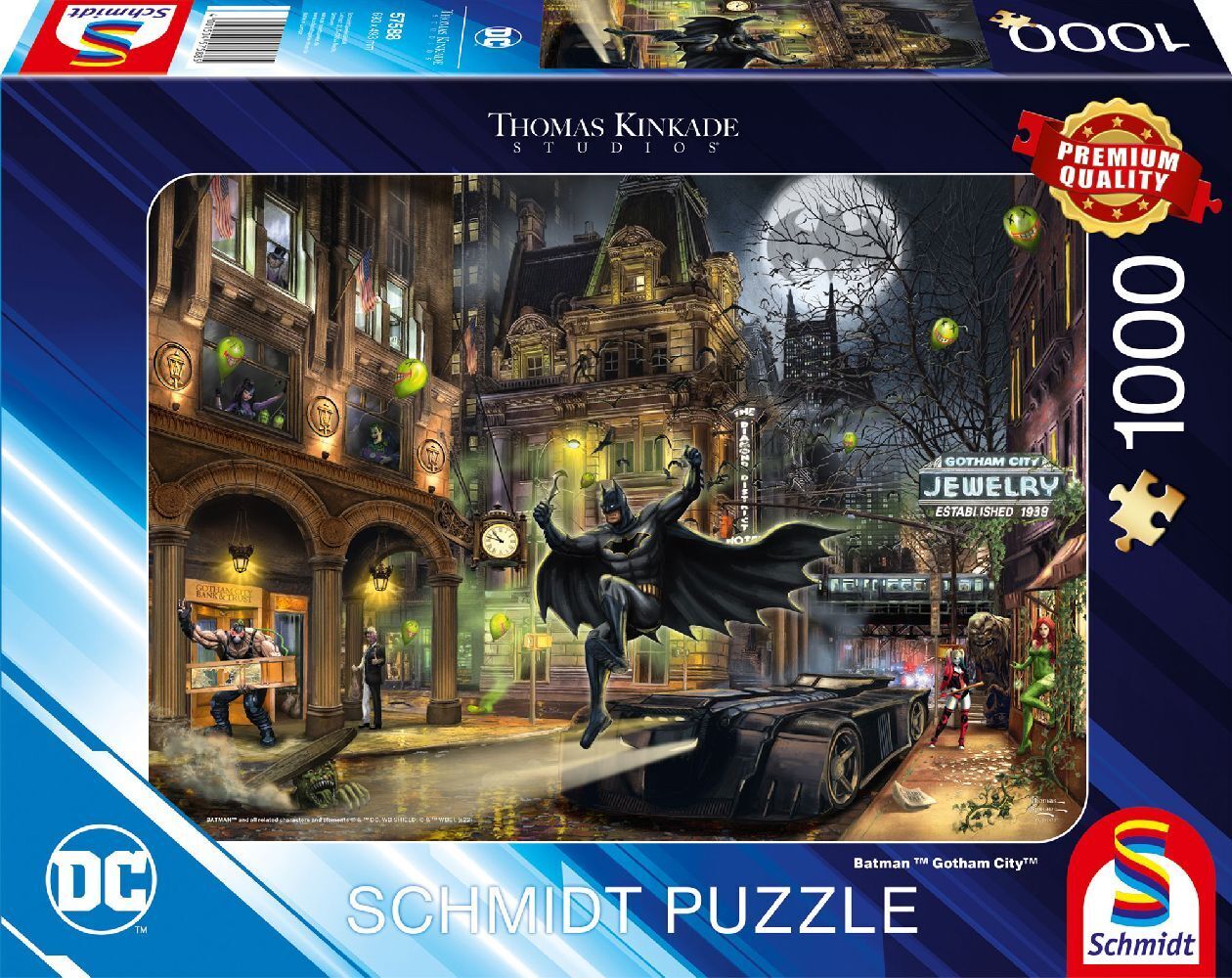 Cover: 4001504575885 | Batman, Gotham City | Puzzle Thomas Kinkade, DC 1.000 Teile | Spiel