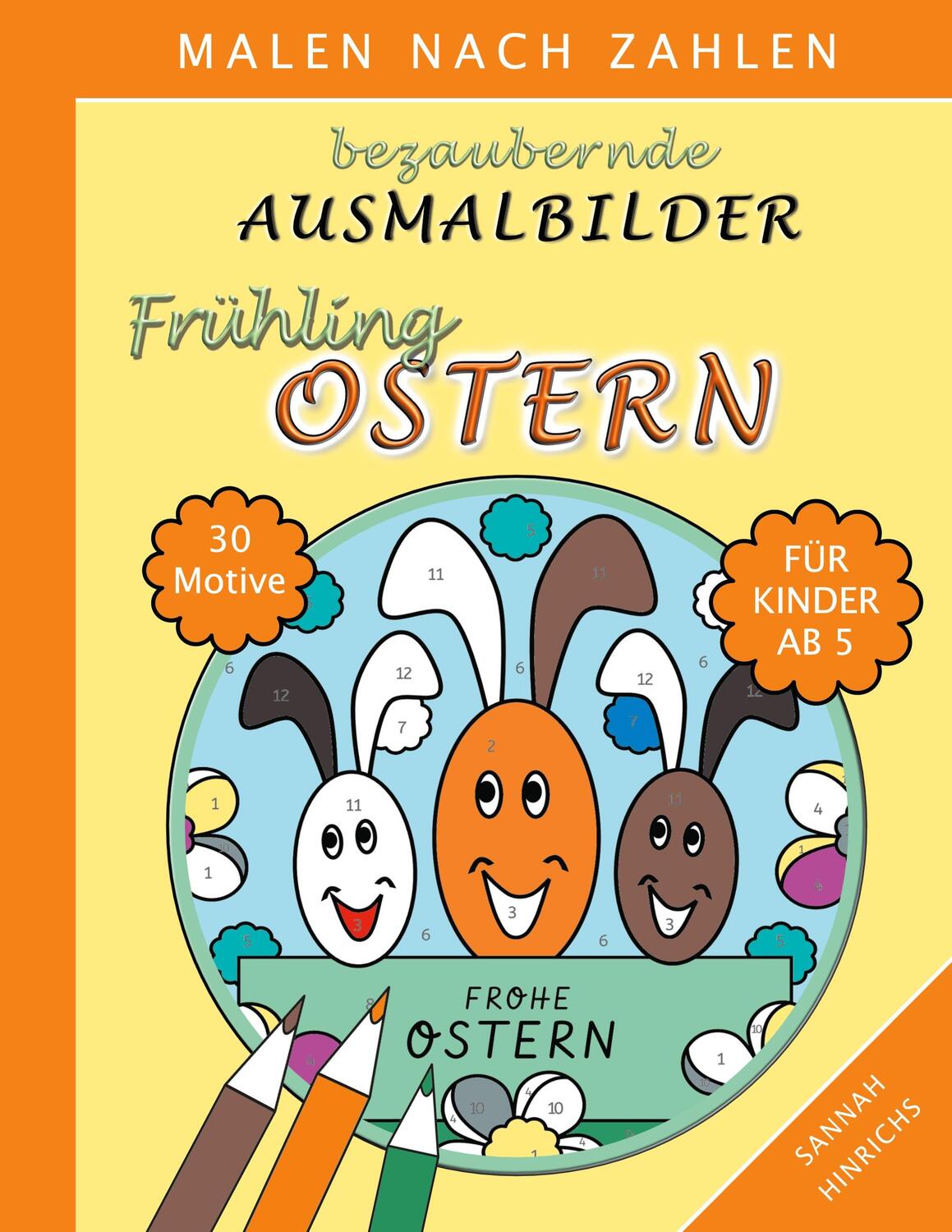 Cover: 9783755748588 | Bezaubernde Ausmalbilder Malen nach Zahlen - Frühling-Ostern | Buch