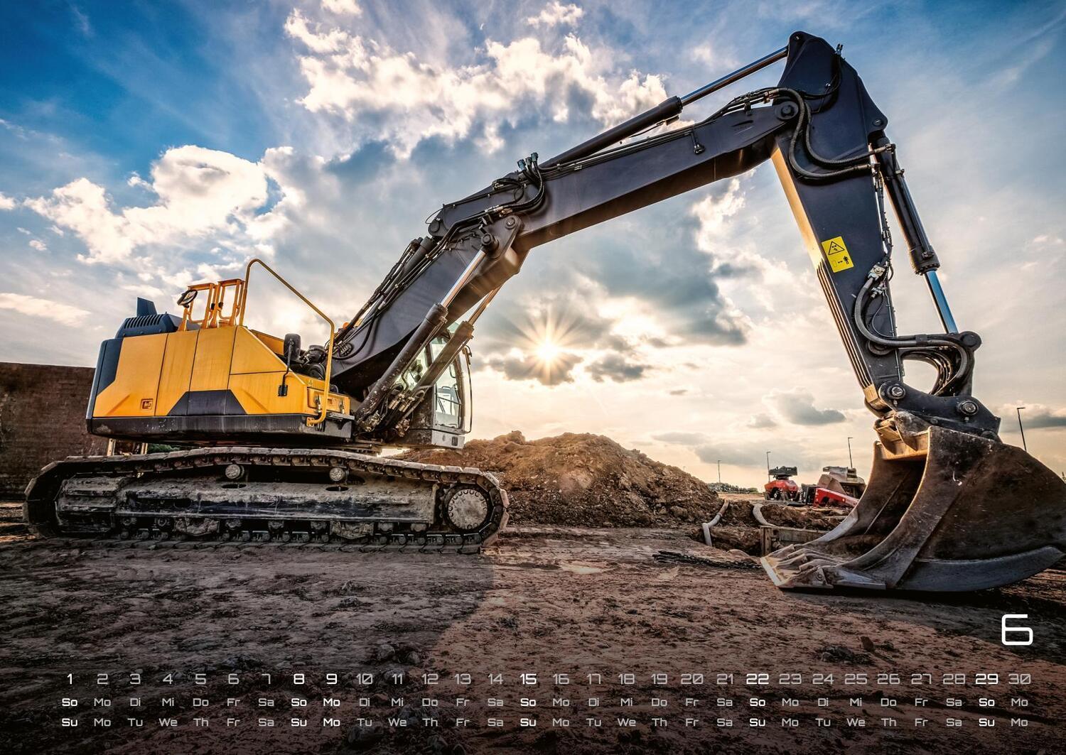 Bild: 9783986733834 | Baumaschinen - gigantische Bauhelfer - 2025 - Kalender DIN A2 | de