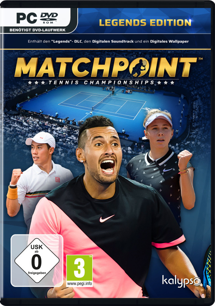 Cover: 4260458362563 | Matchpoint - Tennis Championships Legends Edition, 1 DVD-ROM, 1...